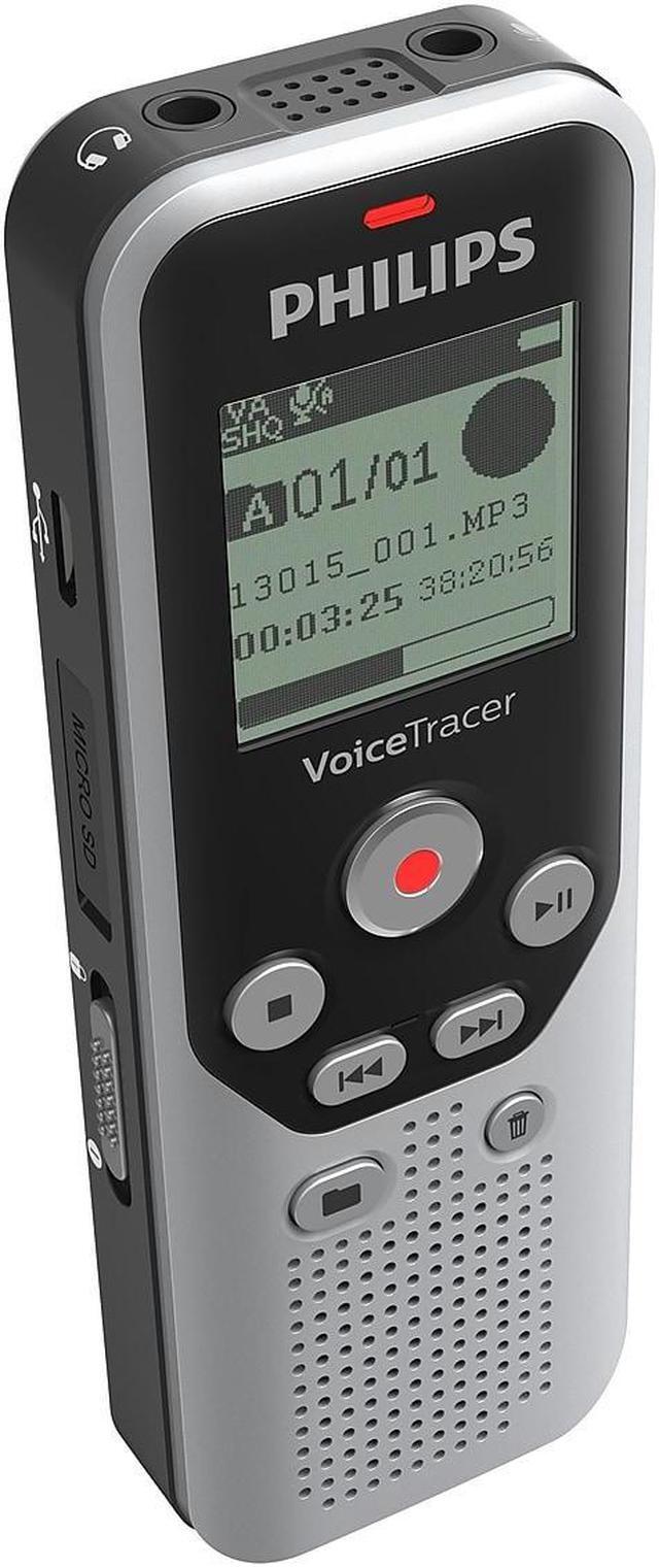 Alt view image 18 of 20 - Philips - VoiceTracer Digital Audio Recorder - Dark Silver & Black
