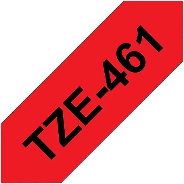 Alt view image 3 of 17 - Brother P-touch TZE-461 Label Maker Tape 1.42"W Black on Red TZE461CS
