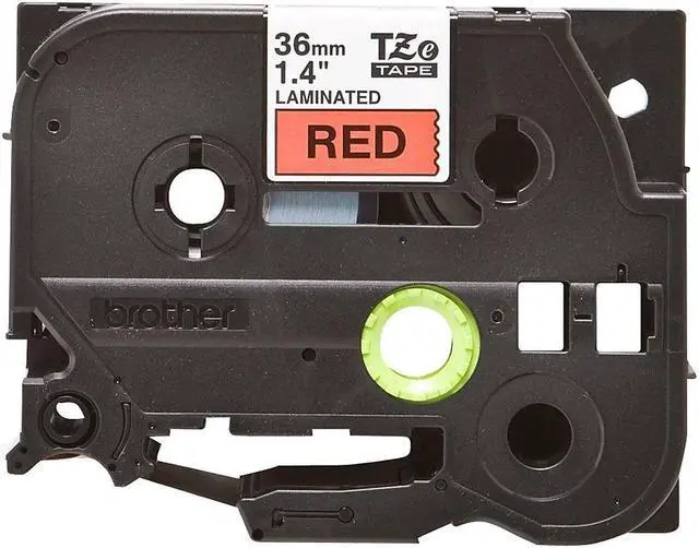 Alt view image 2 of 17 - Brother P-touch TZE-461 Label Maker Tape 1.42"W Black on Red TZE461CS