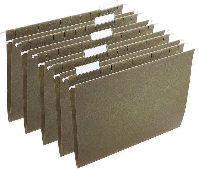 Nature Saver 1/5 Tab Cut Letter Recycled Hanging Folder - 8 1/2