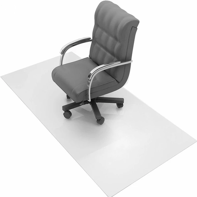 Alt view image 3 of 14 - Advantagemat® Vinyl Rectangular Chair Mat for Carpets up to 1/4" - 48" x 118", FR1130025EV