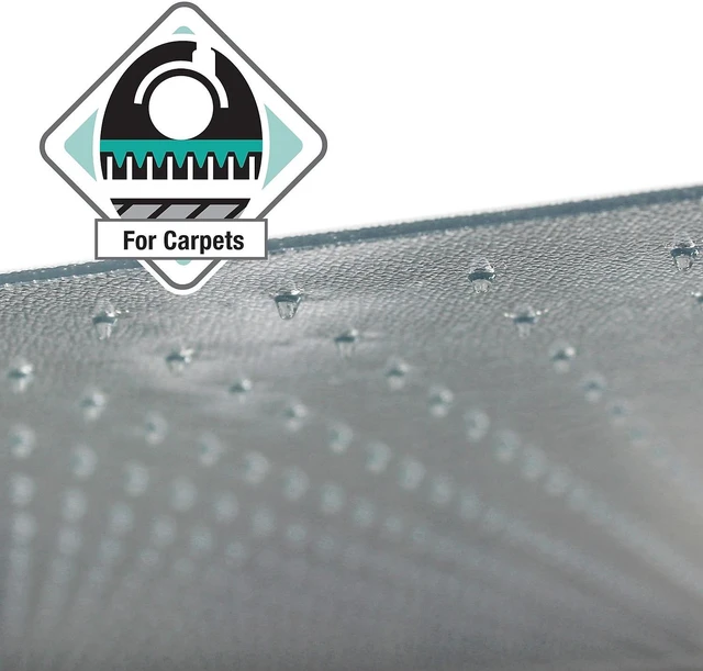 Alt view image 12 of 14 - Advantagemat® Vinyl Rectangular Chair Mat for Carpets up to 1/4" - 48" x 118", FR1130025EV