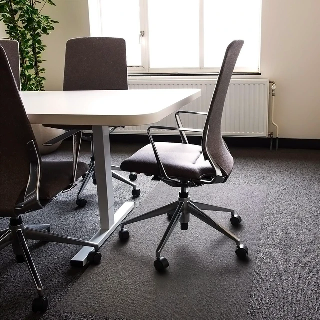 Alt view image 11 of 14 - Advantagemat® Vinyl Rectangular Chair Mat for Carpets up to 1/4" - 48" x 118", FR1130025EV