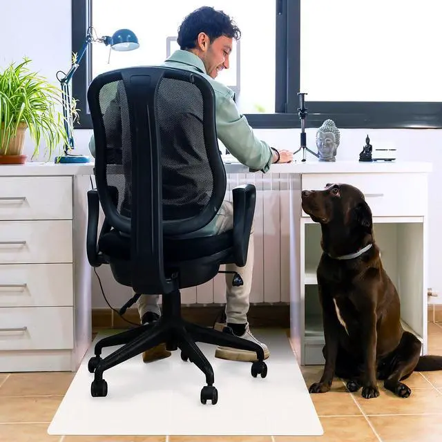 Alt view image 3 of 9 - Ecotex Floortex Revolutionmat 35" x 46" Rectangular Chair Mat for Hard Floor Polypropylene (NCMFLLAC0002)