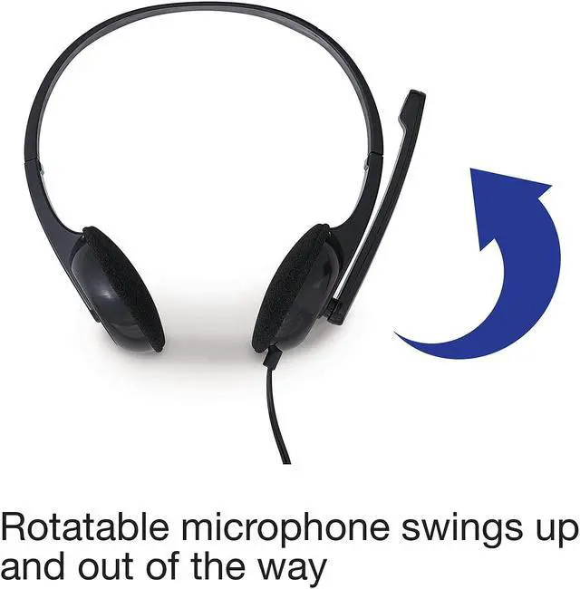 Alt view image 19 of 20 - Verbatim Stereo Headset Over-the-Head Black (70721)