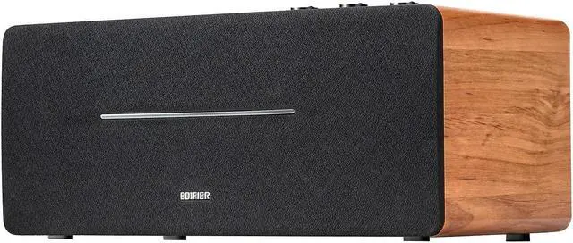 Alt view image 13 of 13 - Edifier D12 Bookshelf Speaker - Integrated Desktop Stereo Bluetooth Speaker- Wooden Enclosure