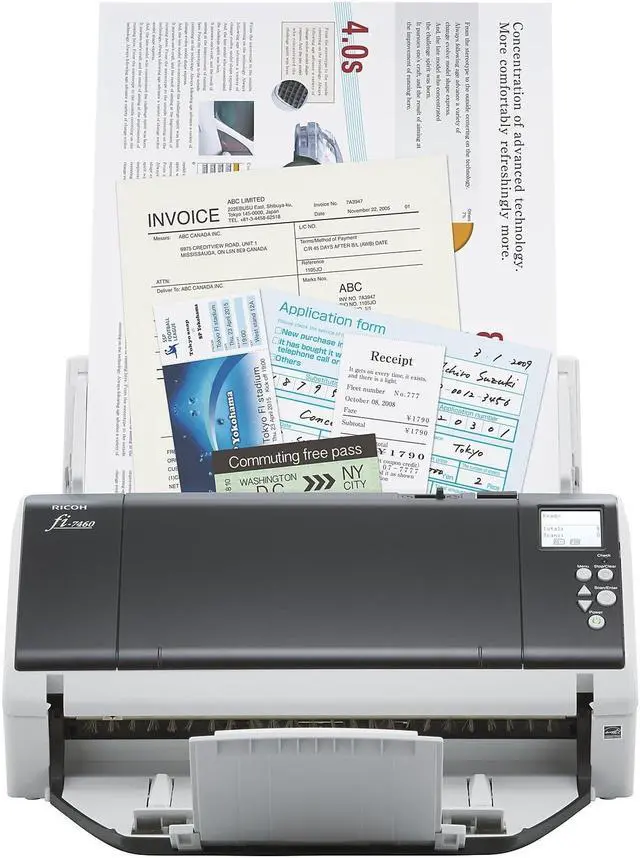 Alt view image 17 of 20 - Ricoh FI-7460 Workgroup Duplex Document Scanner (PA03710-B055)