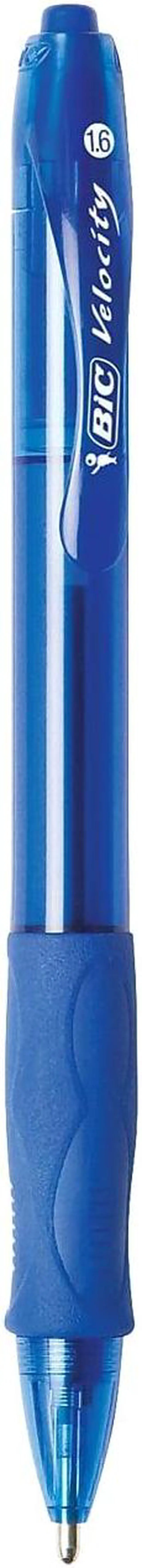Alt view image 4 of 8 - BIC Velocity Ballpoint Pen Bold Point Blue Ink 4/Pack (VLGBP41-BLU) 859024