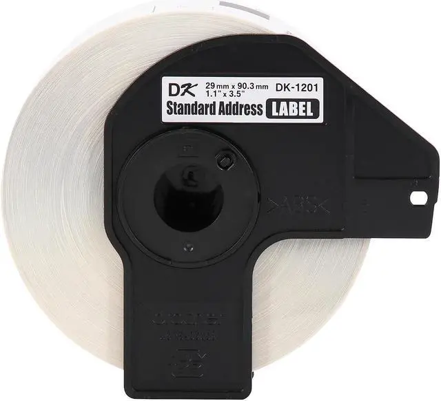 Alt view image 11 of 14 - Brother Die-Cut Address Labels, 1.1 x 3.5, White, 400/Roll, 24 Rolls/Pack