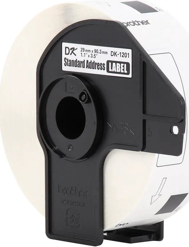Alt view image 12 of 14 - Brother Die-Cut Address Labels, 1.1 x 3.5, White, 400/Roll, 24 Rolls/Pack