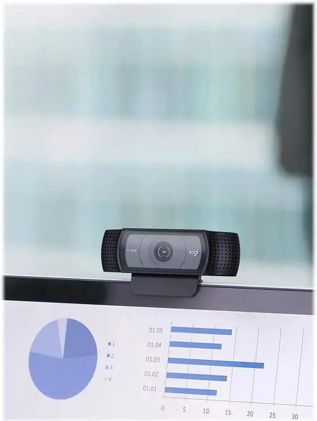 Alt view image 13 of 13 - Logitech C920e Business HD 1920 x 1080 Webcam 2 Megapixels Black (960-001384)