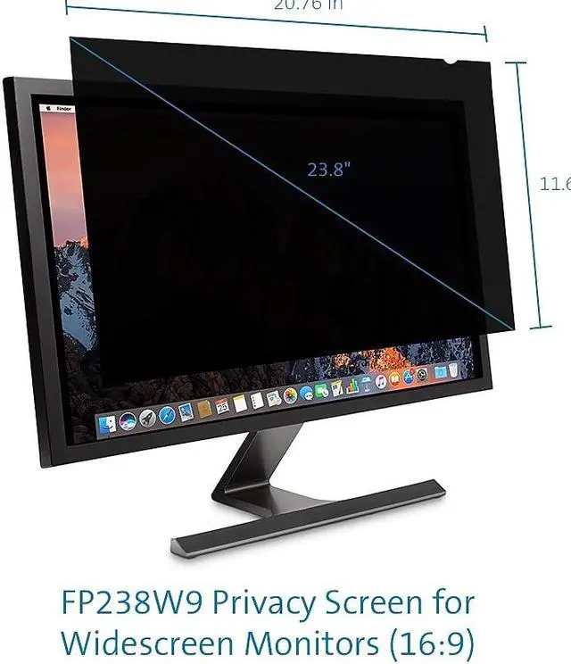 Alt view image 16 of 16 - Kensington Fp238w9 Privacy Screen For 23.8" Widescreen Monitors (16:9)