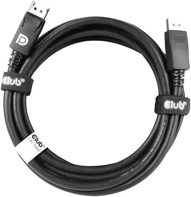 Alt view image 9 of 18 - Club 3D 9.84ft DisplayPort 1.4 HBR3 8K 28AWG Cable M/M - Black