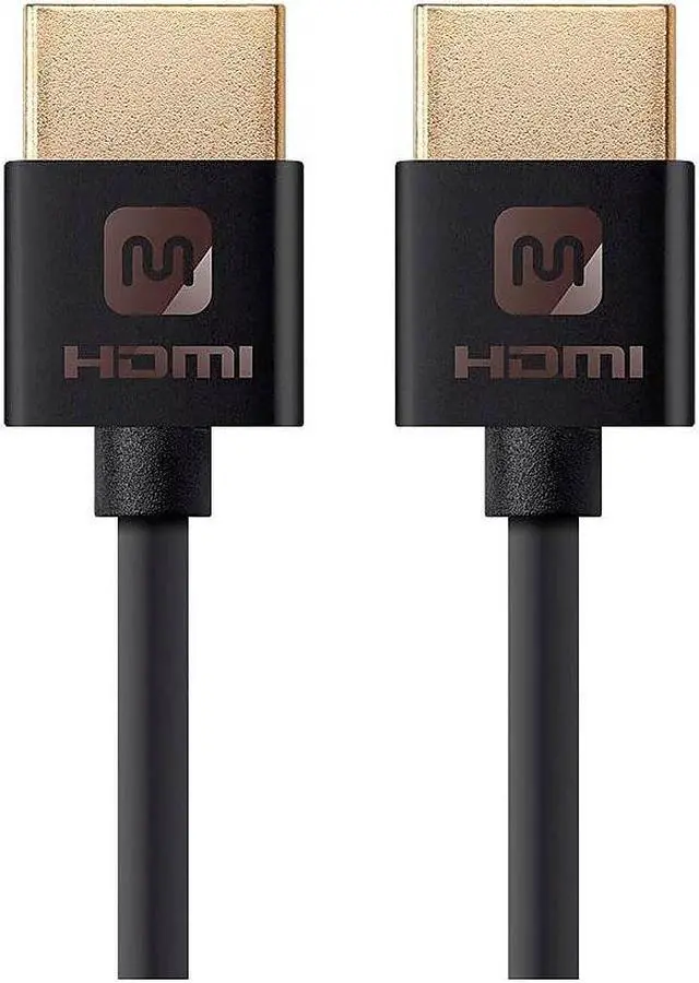 Alt view image 14 of 20 - Monoprice HDMI Cable - 6 Feet - Black | High Speed, 4K@60Hz, HDR, 18Gbps, 36AWG, YUV 4:4:4, Compatible with UHD TV and More - Ultra Slim Series