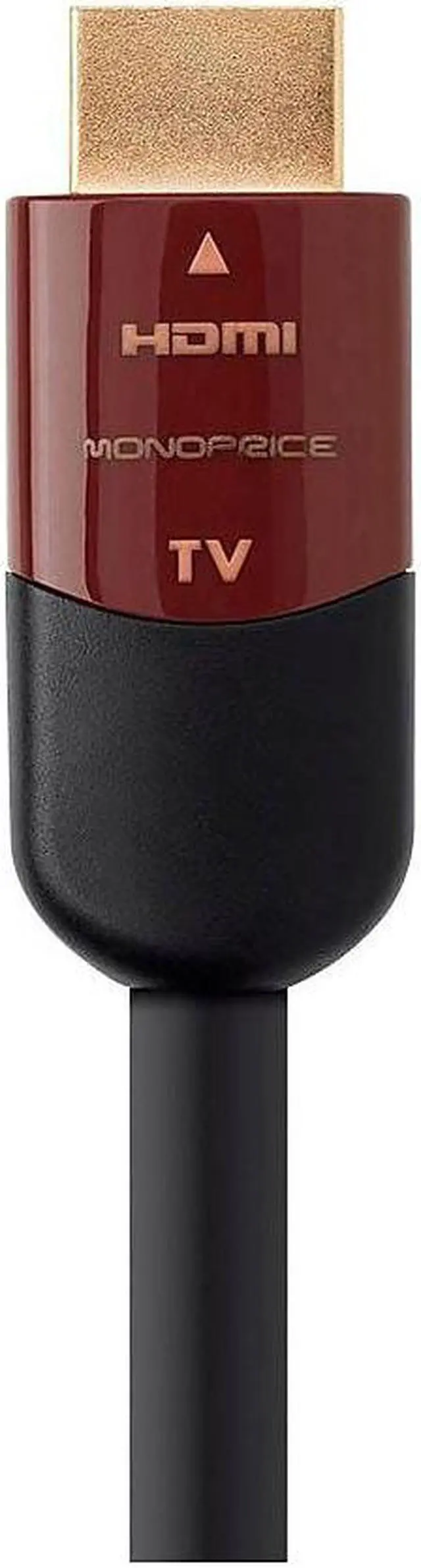 Alt view image 16 of 20 - Monoprice HDMI Cable - 40 Feet - Black | High Speed, Active Chipset, 4k@60Hz, HDR, 18Gbps, 26AWG, YUV 4:2:0, CL2 - Cabernet Ultra Series