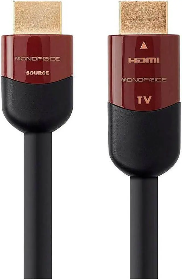 Alt view image 15 of 20 - Monoprice HDMI Cable - 40 Feet - Black | High Speed, Active Chipset, 4k@60Hz, HDR, 18Gbps, 26AWG, YUV 4:2:0, CL2 - Cabernet Ultra Series