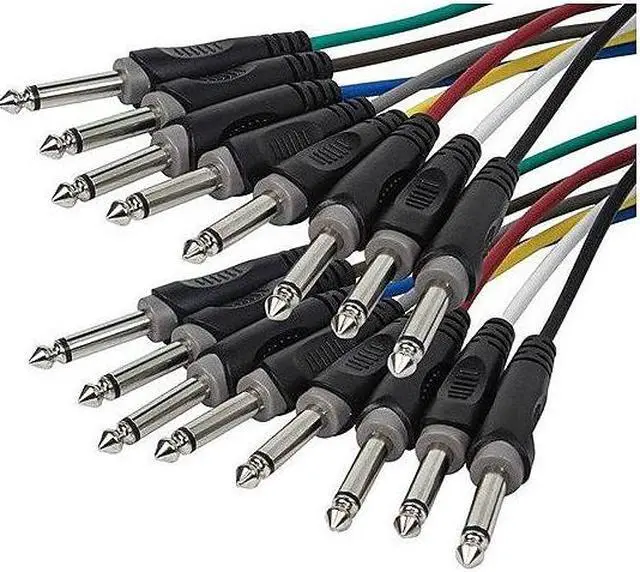 Alt view image 7 of 9 - Monoprice 8-Channel 1/4 Inch TS Male to 1/4 Inch TS Male Snake 26AWG Cable C/d - 20 Feet With 8 Balanced Mono / Unbalanced Stereo Lines