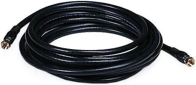 Alt view image 8 of 13 - Monoprice 15 ft. RG-6 Coaxial Cable, Black; For Use With Video Equipment 6314