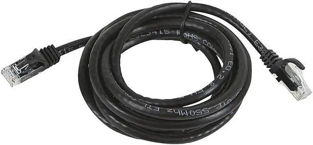 Alt view image 8 of 19 - Monoprice Cat5e Ethernet Patch Cable - 14 Feet - Black | Network Internet Cord - RJ45, Flat,Stranded, 350Mhz, UTP, Pure Bare Copper Wire, 30AWG