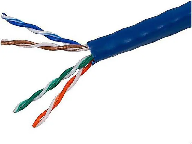 Alt view image 4 of 8 - Monoprice Cat5e Ethernet Bulk Cable - Network Internet Cord - Solid, 350Mhz, UTP, CMR, Riser Rated,  Pure Bare Copper Wire, 24AWG, 1000ft, Blue