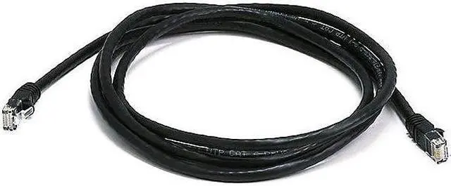 Alt view image 17 of 17 - Monoprice Cat5e Ethernet Patch Cable - 7 Feet - Black | Network Internet Cord - RJ45, Stranded, 350Mhz, UTP, Pure Bare Copper Wire, 24AWG