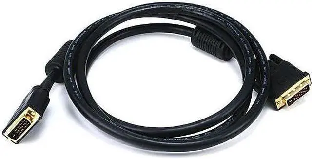 Alt view image 9 of 14 - Monoprice 6ft 28AWG CL2 Dual Link DVI-D Cable - Black