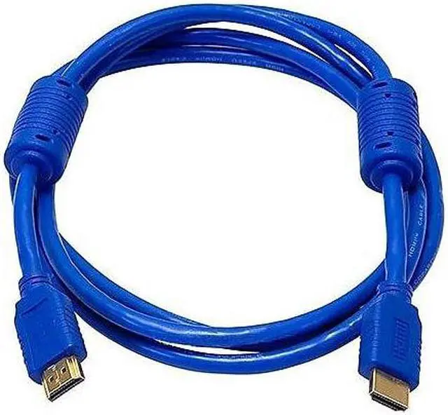 Alt view image 11 of 13 - Monoprice HDMI Cable - 6 Feet - Blue | High Speed, 4K@24Hz, HDR, 18Gbps, YUV 4:4:4, 28AWG, Compatible with UHD TV and More - Select Series