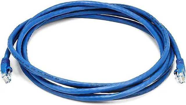 Alt view image 18 of 20 - Monoprice Cat6 Ethernet Patch Cable - 10 Feet - Blue | Network Internet Cord - RJ45, Stranded, 550Mhz, UTP, Pure Bare Copper Wire, 24AWG