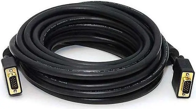 Alt view image 6 of 10 - Monoprice Super VGA M/M Cable - 25 Feet With Ferrites For In-Wall Installation | Gold Plated, CL2 Rated