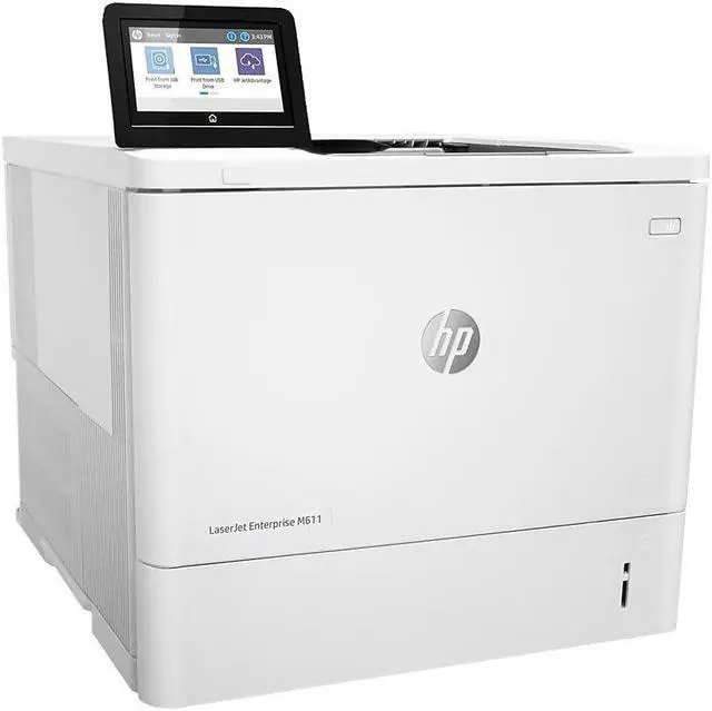 Alt view image 9 of 10 - HP LaserJet Enterprise M611dn Laser Printer, Black And White Mobile Print Up to