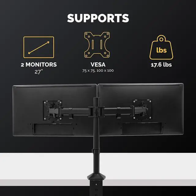 Alt view image 7 of 13 - FELLOWES 8502601 Reflex Dual Monitor Arm