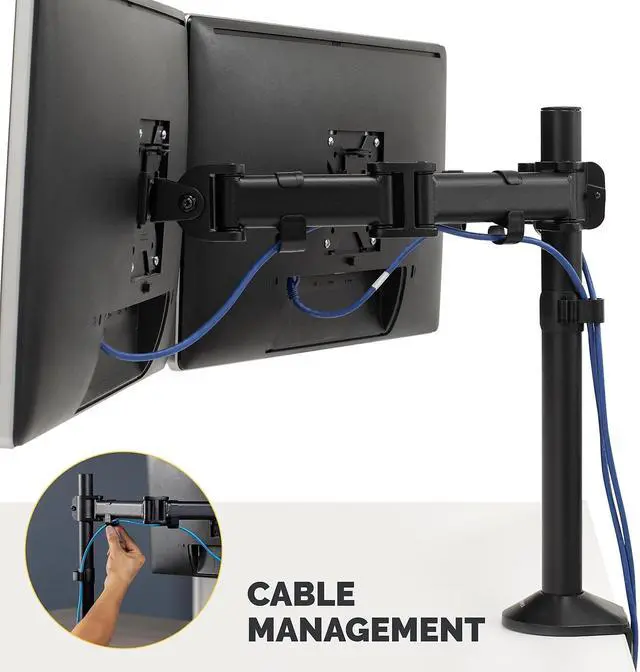 Alt view image 11 of 13 - FELLOWES 8502601 Reflex Dual Monitor Arm