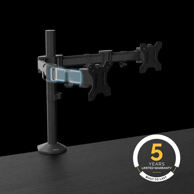 Alt view image 12 of 13 - FELLOWES 8502601 Reflex Dual Monitor Arm