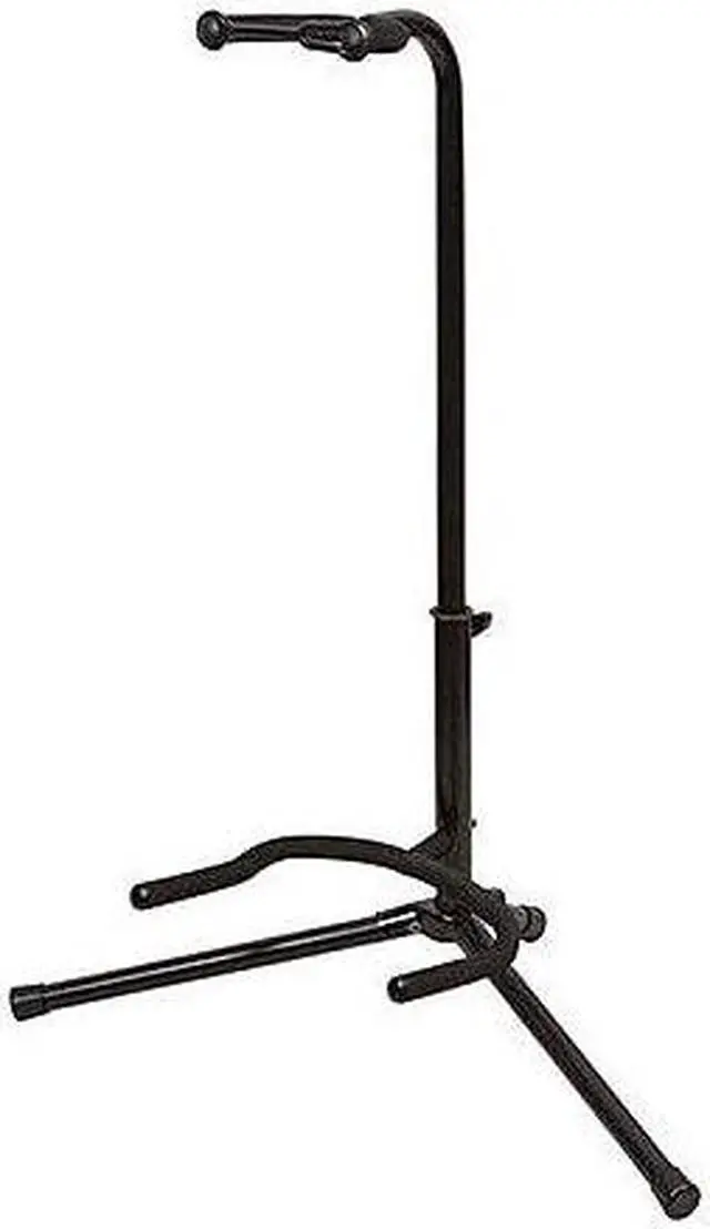 Alt view image 5 of 9 - Monoprice Classic Single Guitar Stand - Black | 25 - 29 Inch Adjustable Neck, 20.5 Inch Base Span Compatible With All Standard Sized Guitars