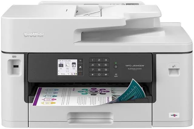 Alt view image 17 of 20 - Brother MFC-J5340DW Wireless All-in-One Printer for Home Office and Small Business High-Speed Color Inkjet Technology