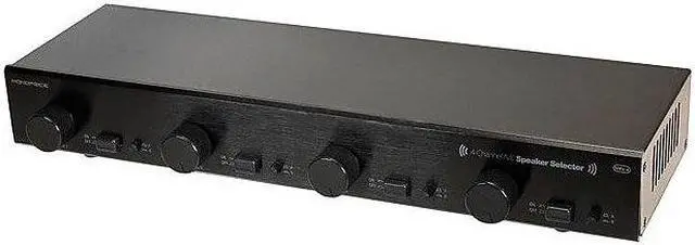 Alt view image 7 of 7 - Monoprice Dual Source 4-Channel A/B Speaker Selector With Volume Control, Up To 100 Watts Per Channel