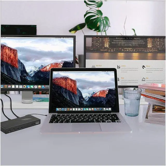 Alt view image 16 of 20 - CODi Dual USB-C 4K Universal Docking Station A01200
