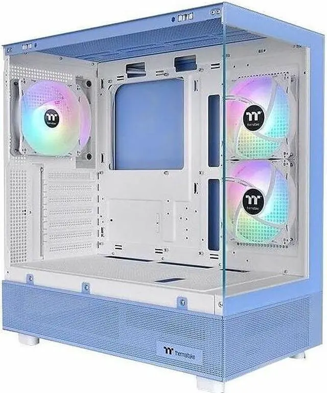 Alt view image 15 of 18 - Thermaltake View 270 Plus TG ARGB Hydrangea Blue Mid Tower E-ATX Case 3x120mm ARGB Fans Included; Support Up to 360mm Radiator Front & Side Dual Tempered Glass Panel CA-1Y7-00MFWN-01
