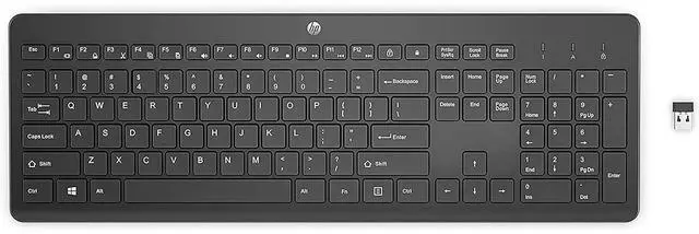Alt view image 15 of 17 - HP 230 Wireless Keyboard - 2.4GHz Bluetooth with Number Pad Keyboard - 3L1E7AA