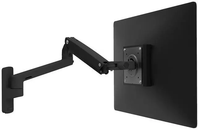 Alt view image 7 of 7 - Ergotron MXV Wall Monitor Arm Matte Black 45-505-224