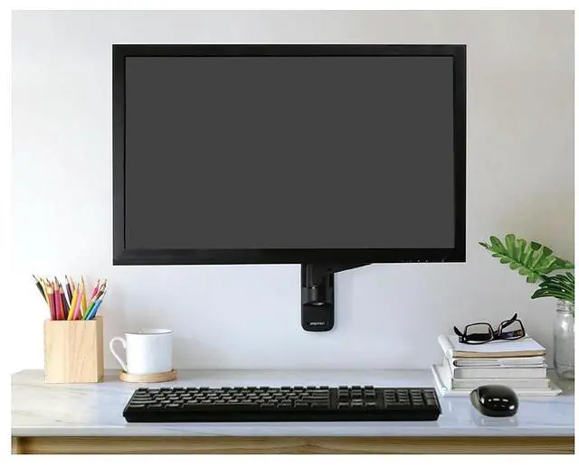 Alt view image 6 of 7 - Ergotron MXV Wall Monitor Arm Matte Black 45-505-224