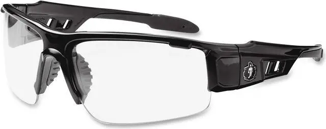 Main image of Ergodyne Clear Safety Glasses Dagr Black 52000