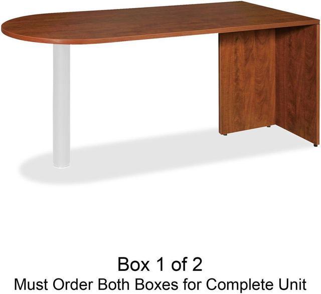 Lorell Essentials Series Peninsula Desk Box 1 of 2 - 66 Lorell Essentials Series Peninsula Desk Box 1 of 2 - 66