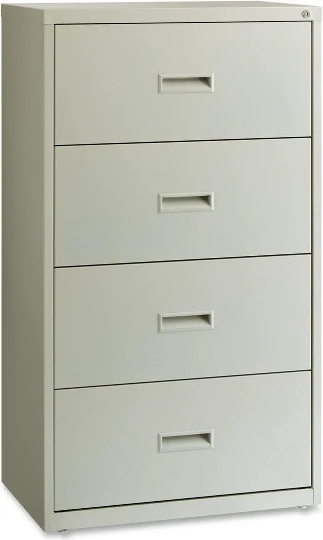 Alt view image 3 of 8 - Lorell Lateral File - 30" x 18.6" x 52.5" - 4 x Drawer(s) for File - A4, Legal, Letter - Interlocking, Leveling Glide, B