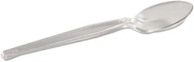 Alt view image 2 of 4 - Disposable Spoon, Crystal, Heavy Weight, PK1000