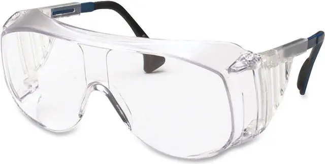 Alt view image 3 of 10 - Uvex 763-S0112 Ultraspec 2001 OTG Safety Eyewear, Clear/Black Frame, Clear Lens