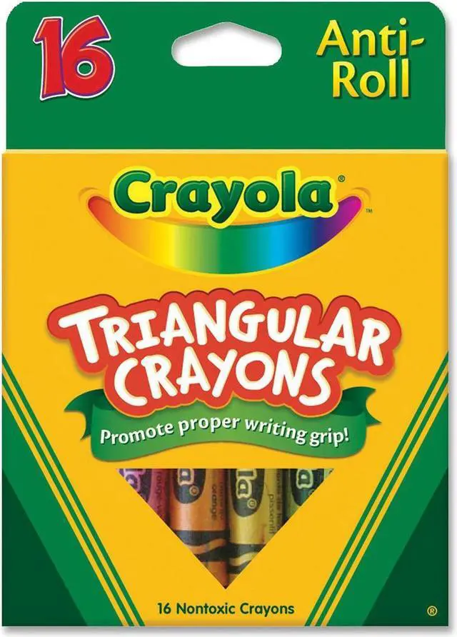 Alt view image 3 of 13 - Triangular Crayons, Assorted, 16/Box
