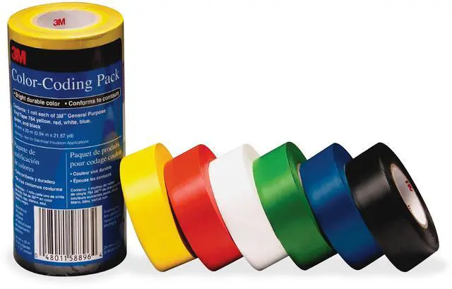 Alt view image 2 of 5 - 3M 7641226PK Vinyl Tape 764