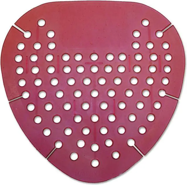 Alt view image 14 of 14 - Boardwalk Gem Urinal Screens, Spiced Apple Scent, Red, 12/Box GEMSAP