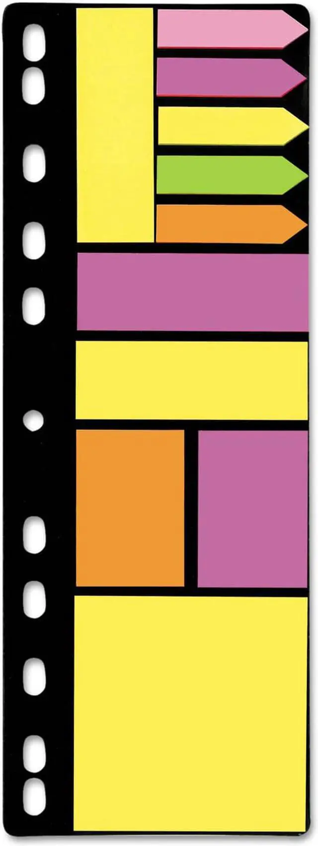 Alt view image 8 of 8 - Redi-Tag Ring Binder Note Set Assorted Sizes and Colors 270 Sheets/Set 5 Sets/Box 10249